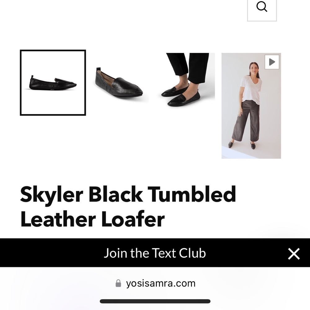 Yosi Samra Sz 8 foldable ballet loafer worn once